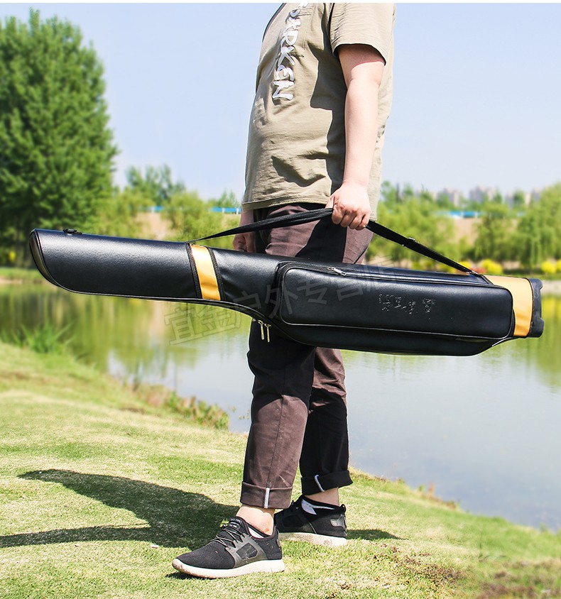 渔具包海竿专用包海竿包大容量多功能大肚包鱼包防水硬壳包同款90cm大