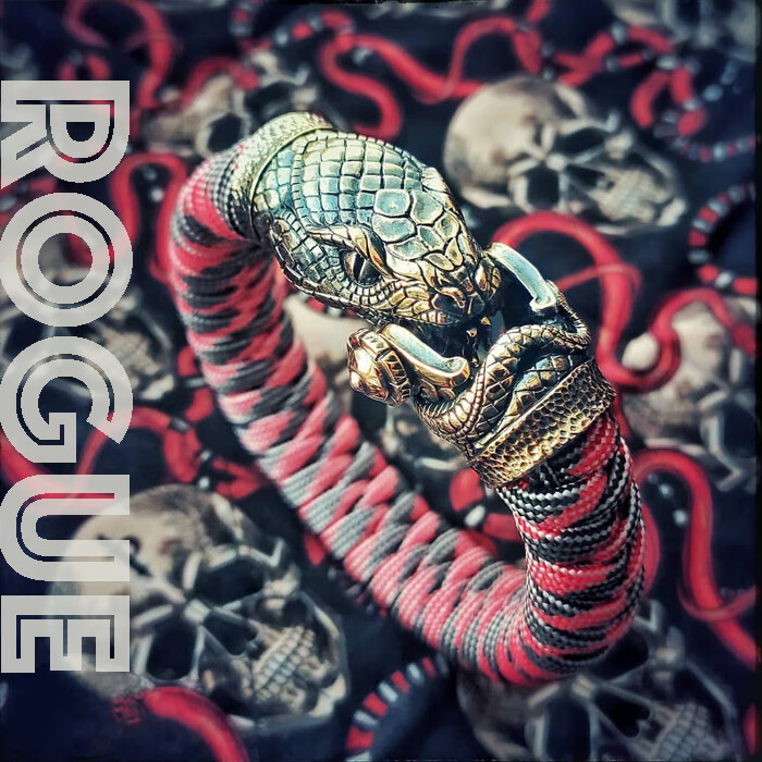 rogue伞绳手工编织ins小众衔尾蛇edc求生手绳男女diy手链生日礼物