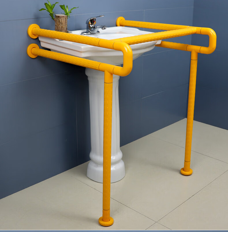 邦之丝五金可定制立柱盆扶手残卫卫生间公厕无障碍老人残疾人洗手台盆