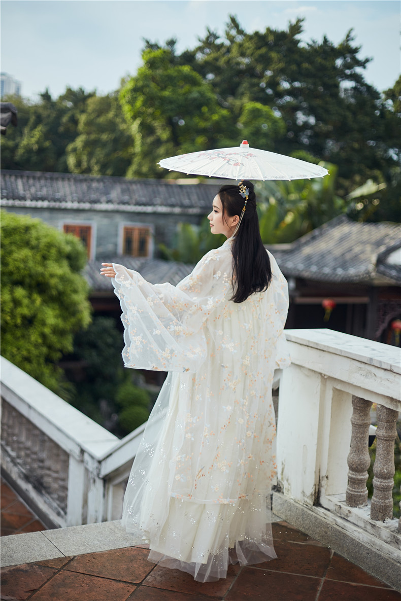 广袖六米摆 齐胸6米裙摆若湘阁醉相思原创女襦裙大码摆大袖衫白菜价