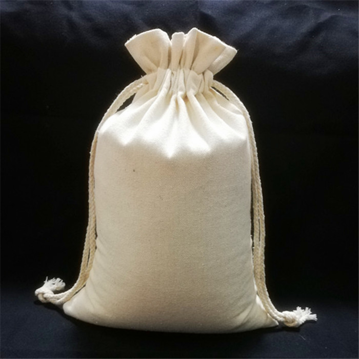 空白1～50斤装大米袋子小米包装袋杂粮收纳束口面粉布袋子 现货圆底