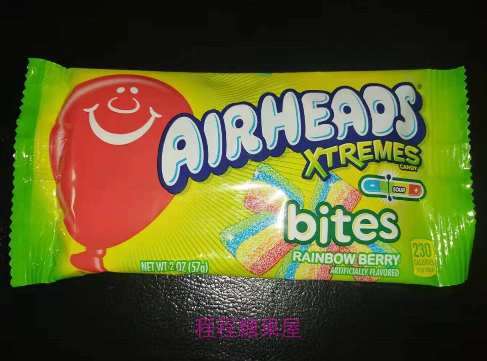 美国airheads 彩虹糖 扭扭糖8片软糖 蛋糕装饰 diy手工 片糖 神秘口味