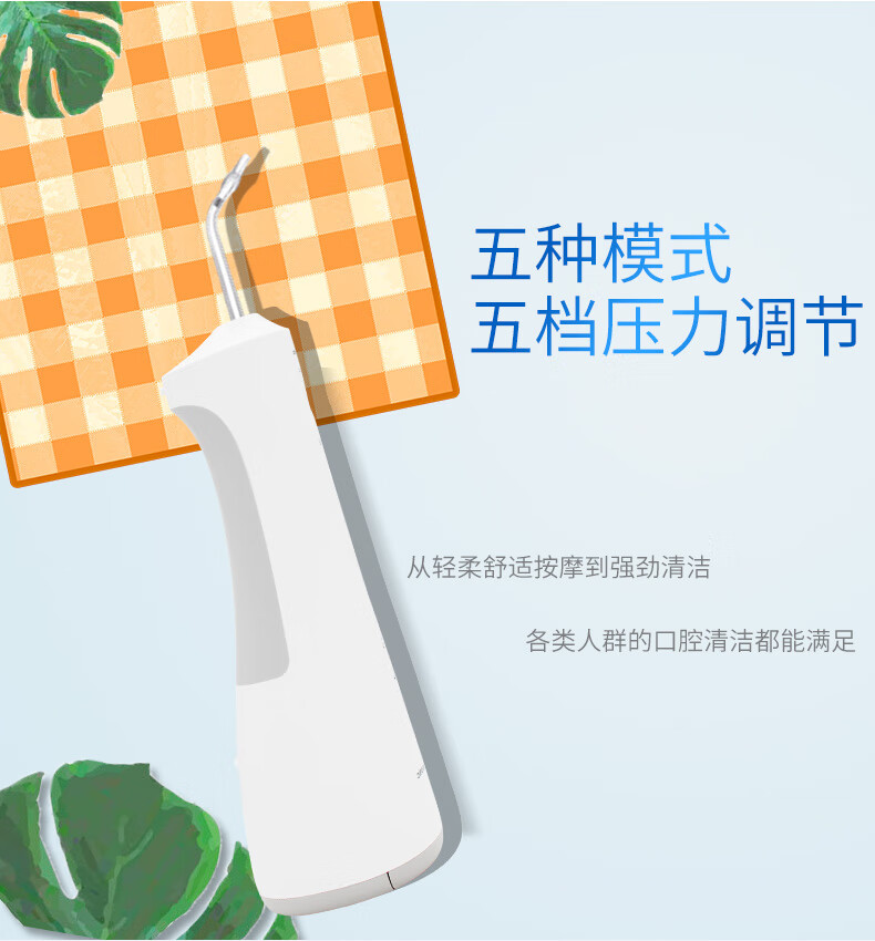 松下(panasonic)电动冲牙器便携式口腔冲洗器家用牙缝清洁充电式脉冲