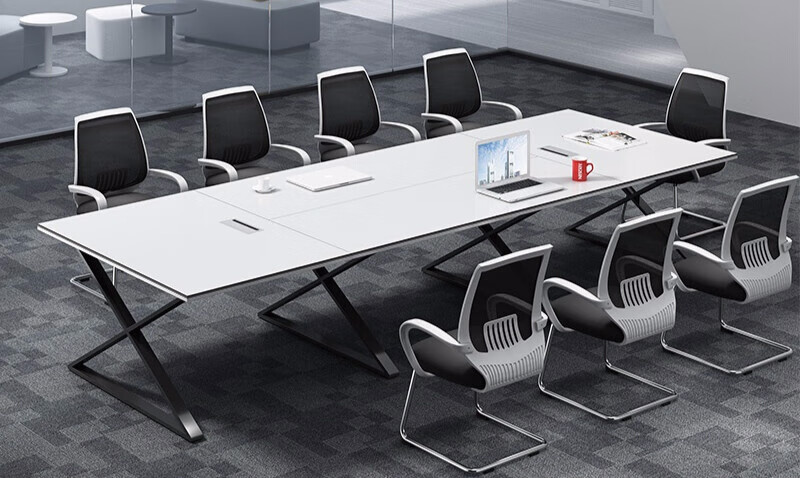 办公家具板式组合会议桌长桌简约现代办公桌培训桌长条桌开会桌椅 长