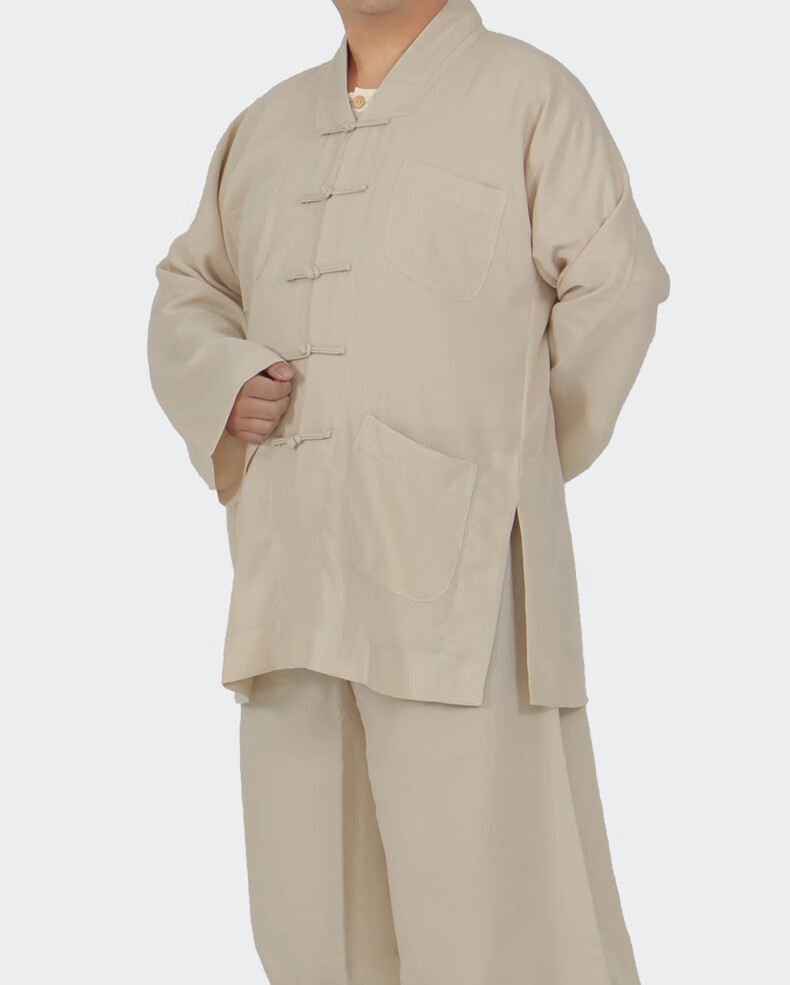 夏季棉麻丝僧服短褂罗汉褂套装男女僧衣僧装和尚服装佛教服饰小褂te
