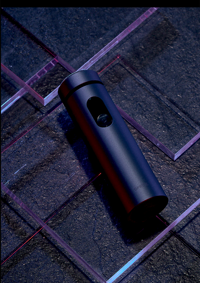 须眉剃须刀男士电动刮胡刀充电便携式剃胡子送男友礼物智能胡须刀 冷