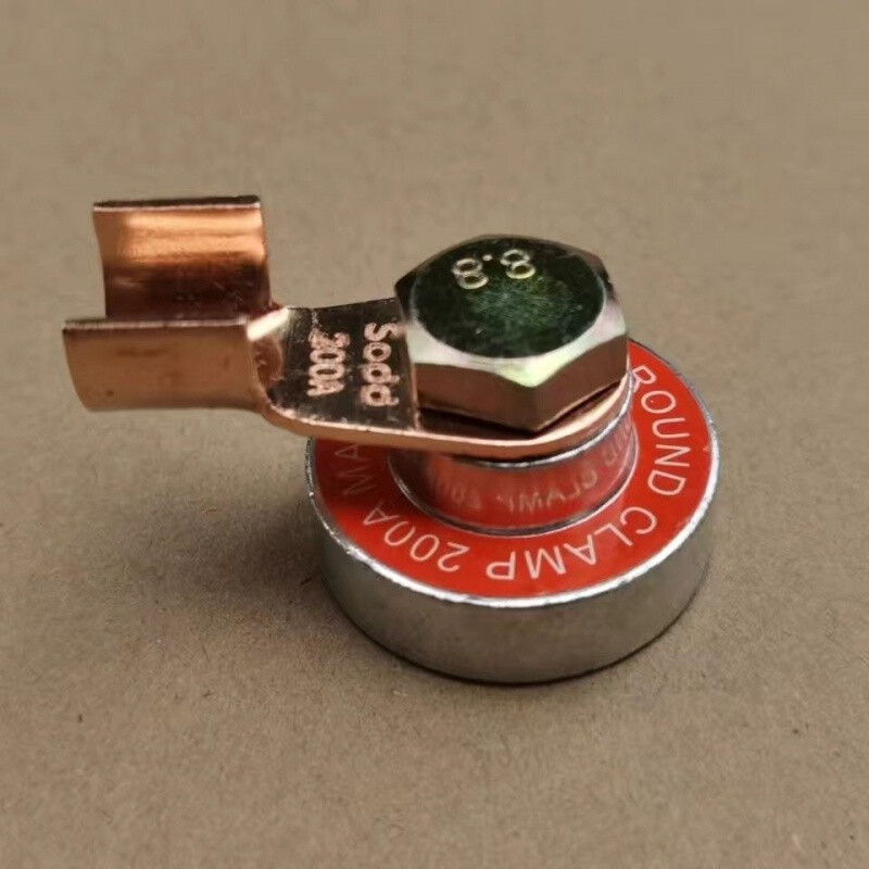 强磁搭铁夹子电焊机接地线夹子接地器搭铁钳切割机接地钳定制 3个接地