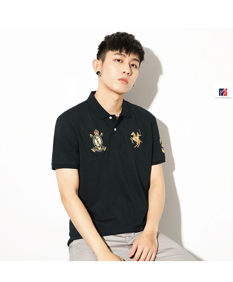 【旗舰精品】 paulo pedro/保罗polo衫男刺绣翻领休闲夏季青年上衣