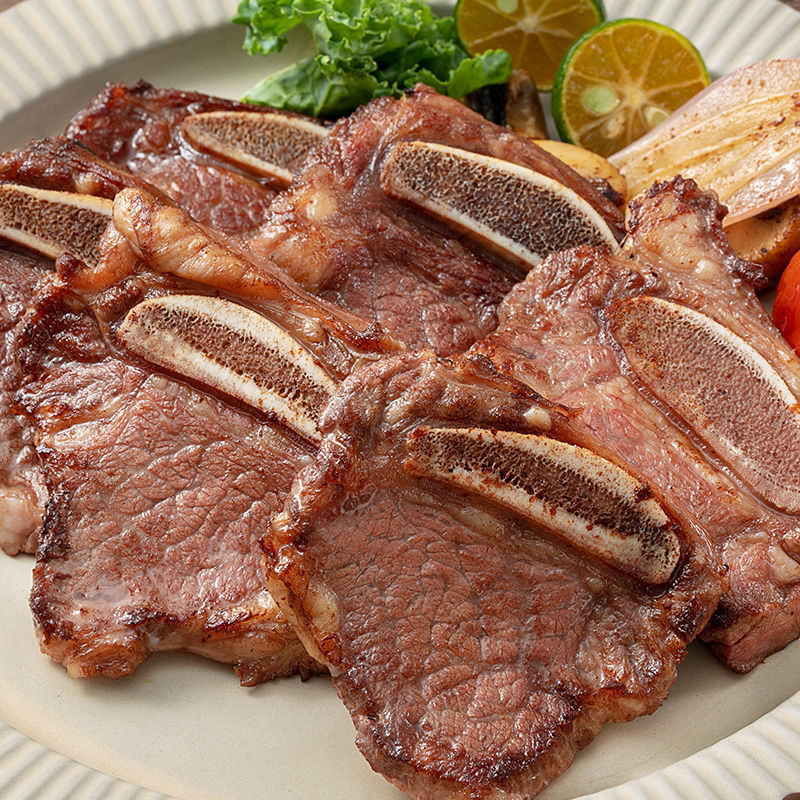 2000g黑椒牛仔骨品质生鲜美食半成品切好小牛排牛排套餐14斤4斤黑椒