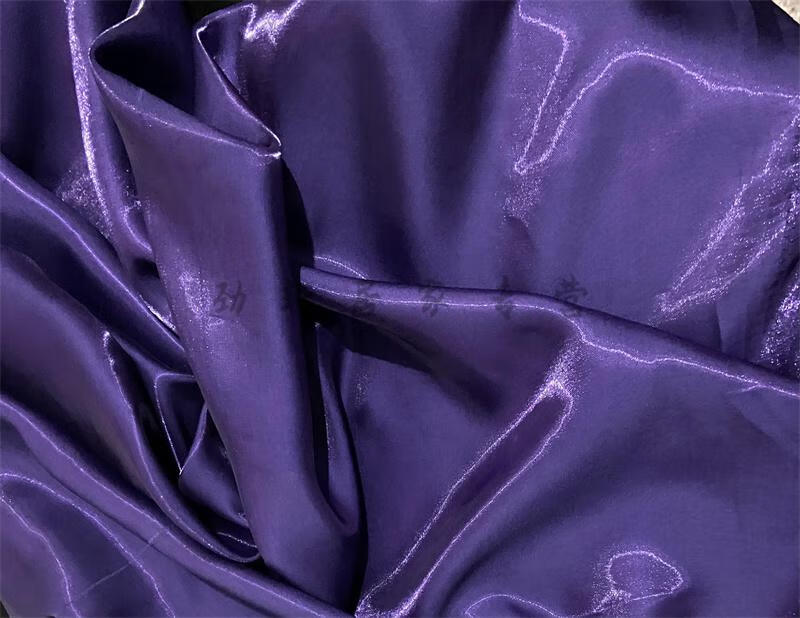 水光纱布料水晶丝缎白色光滑礼服水光缎面婚纱液态金属丝绸硬挺面料