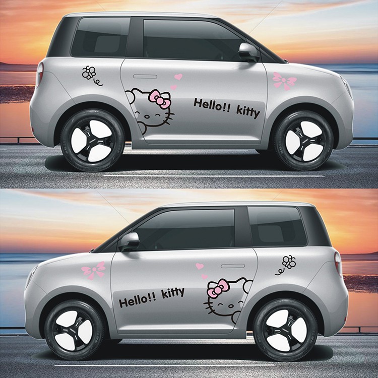 长安lumin车贴糯玉米能源汽车车身贴纸拉花动漫卡通车门装饰改装贴画