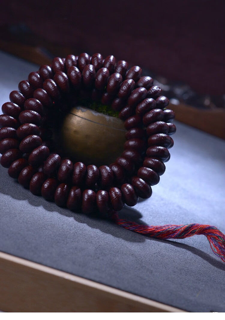 63兰历专柜精选高密高油满包无缺紫金钵盂菩提子原籽佛珠108颗男士