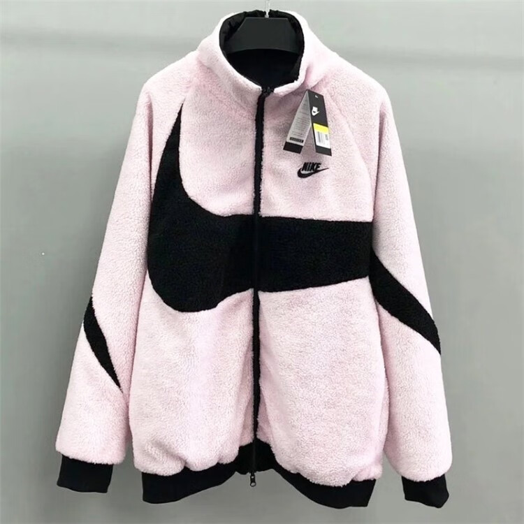 耐克(nike)男女羊羔绒毛大勾子双面穿休闲运动棉服夹克外套bq6546 bq