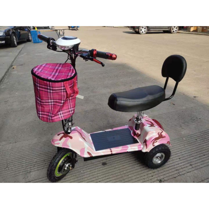 雅迪同款迷你电动三轮车女士折叠电动车同款便捷小型电瓶车代步车倒车