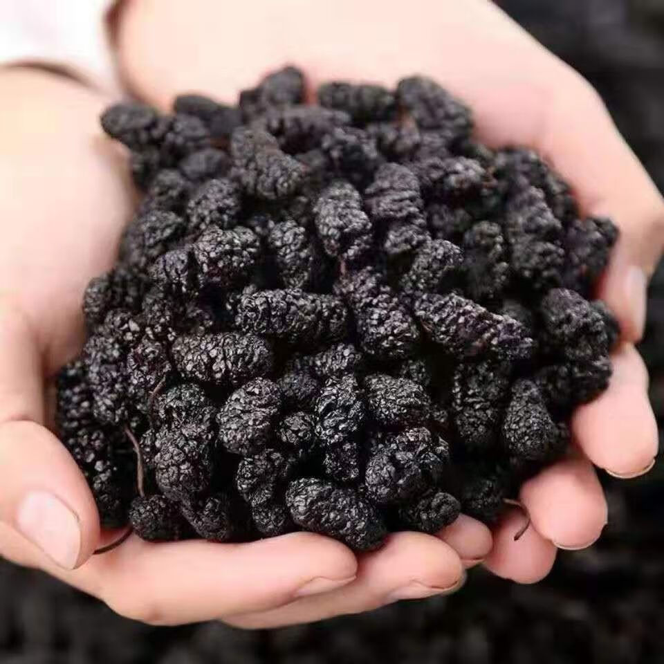 源于花香新疆正宗干净无沙桑葚干黑桑葚干天然食用泡茶泡酒料买500克