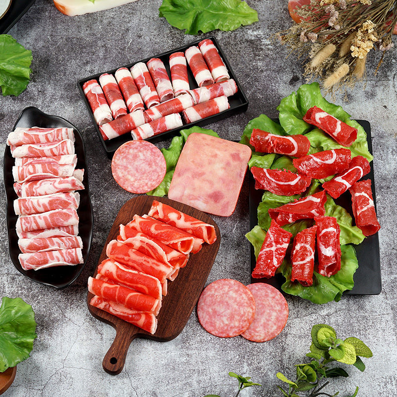 肆玺仿真生新鲜牛羊猪肉卷模型排骨雪花牛排扒食物展示装饰摆设件道具
