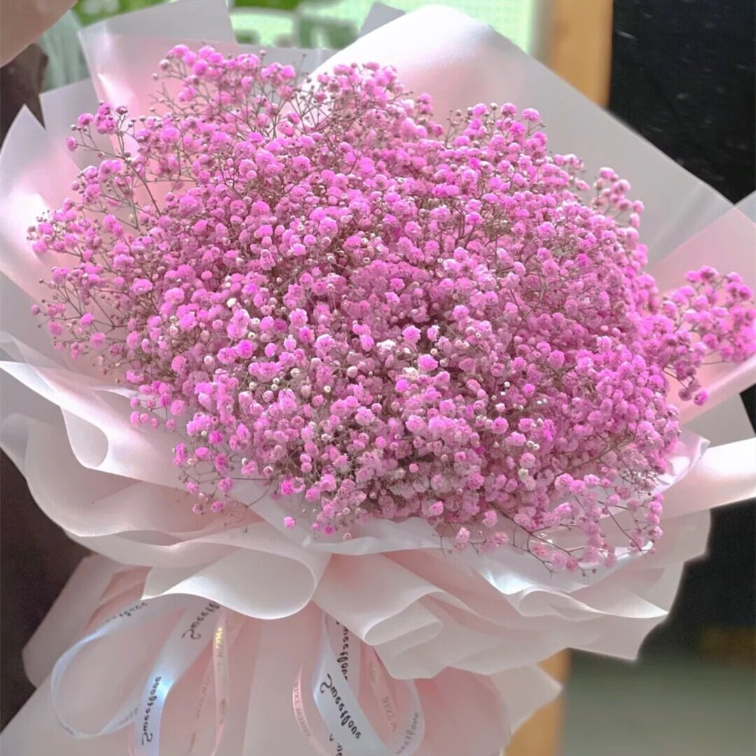 毕业季花束父节礼物生日杭州南京上海同城速递送女友鲜花 紫色满天星