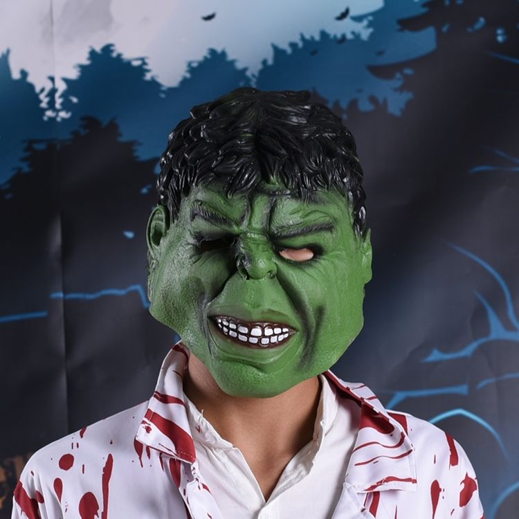 万圣节面具密室逃脱恶搞整蛊吓人乳胶头套 cos装扮道具 生化丧尸面具