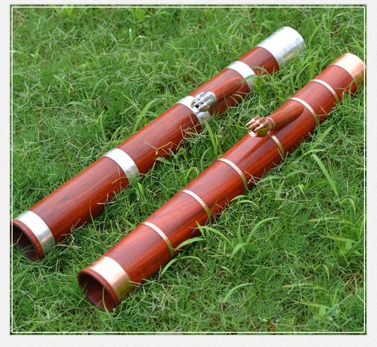 云南水烟筒 实木大号特色正宗花梨木红木烟筒烟丝圈烟俩用烟斗 香梨木