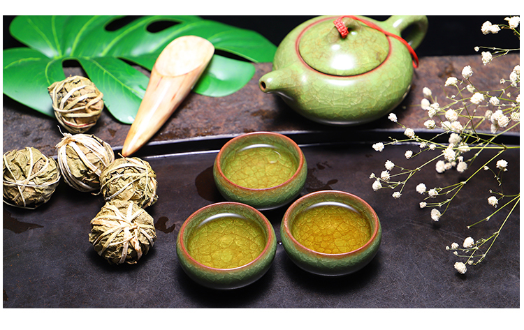 海南特产鹧鸪茶茶叶2串/5串/100个茶球新茶球茶串毛茶.