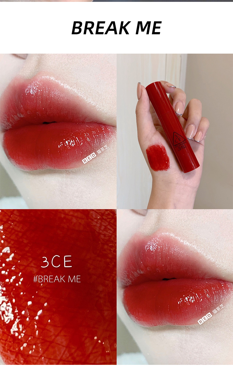 520礼物韩国3ce镜面唇釉水光口红玻璃唇小众女学生平价不掉色不沾杯