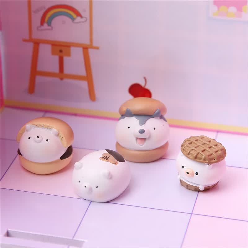 潮玩食玩杂货店食物盲盒桌面公仔摆件儿童玩具生日礼物创意 9010国潮