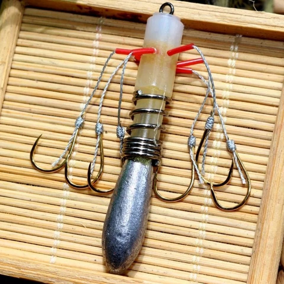 fsydfhb5个乌头金钩金千又钩乌头勾弹簧鱼钩神经钓组进口爆炸钩神伐