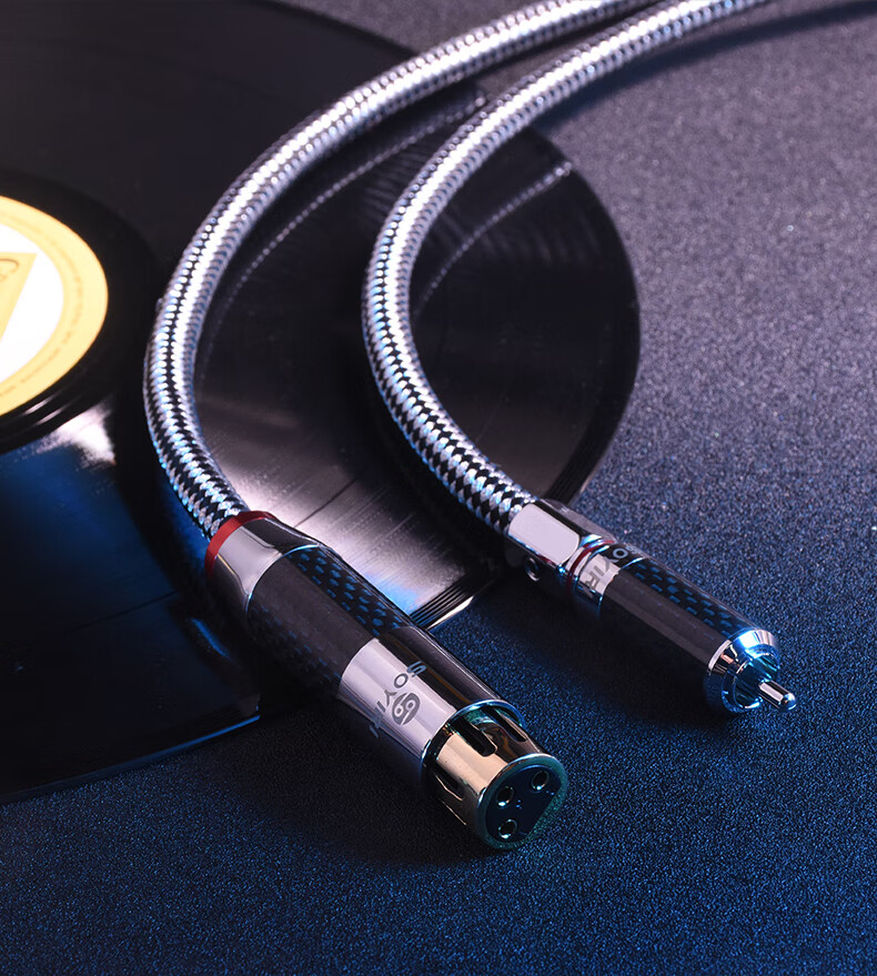 qadjg 卡农母转rca音频线xlr双卡侬母转双莲花四头线av梅花调音台功放