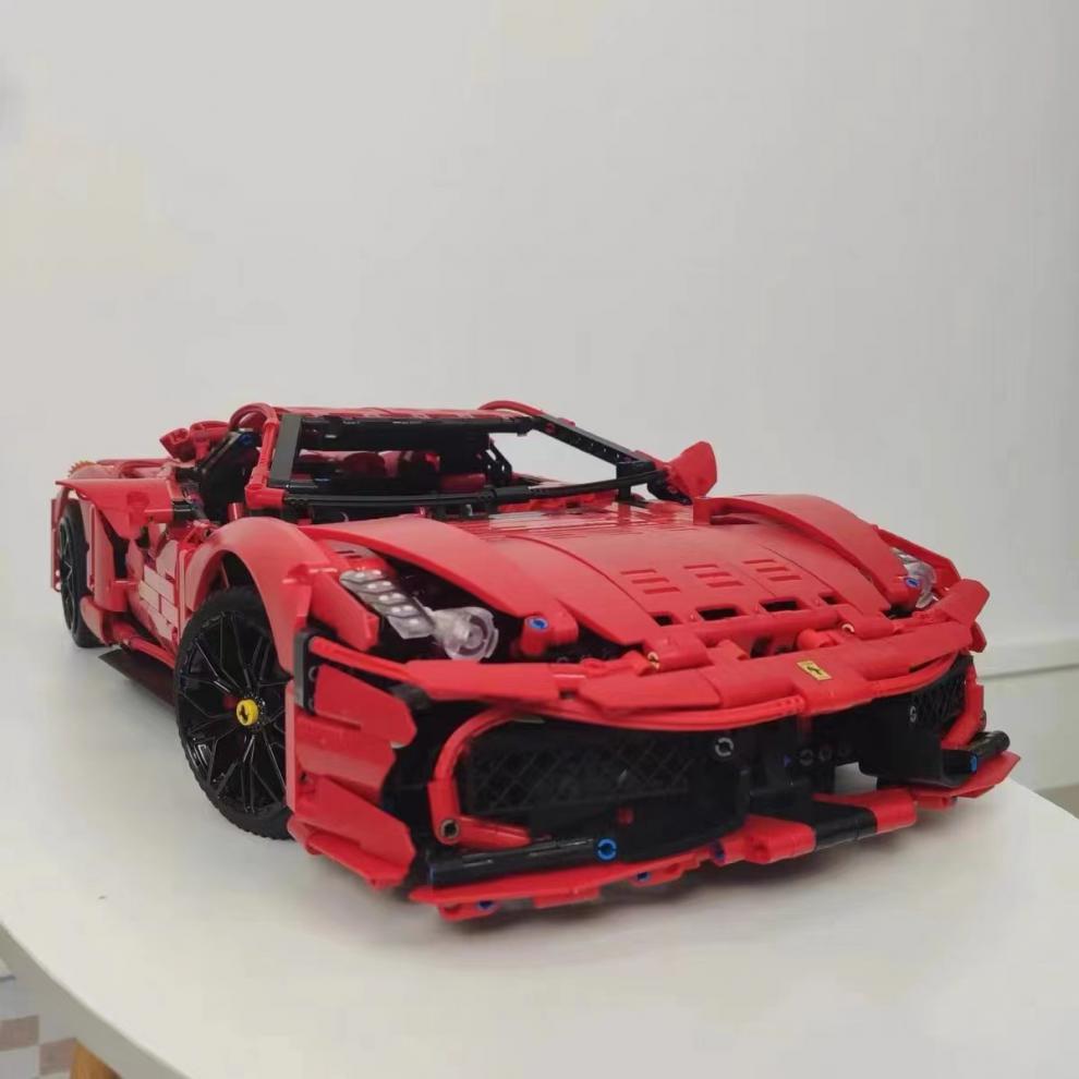 乐高(lego) 积木法拉利sp3机械组系列跑车同款42143458f12恩佐488