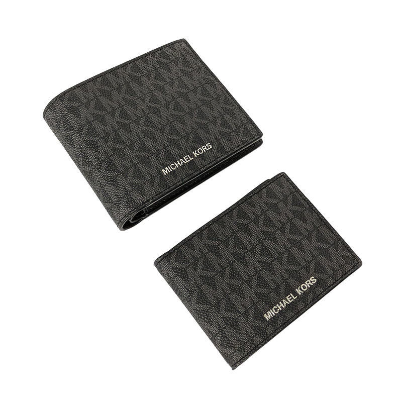 代购michael kors 奥莱款 mk男士短款钱包带卡夹零钱包卡包 36u9lcr
