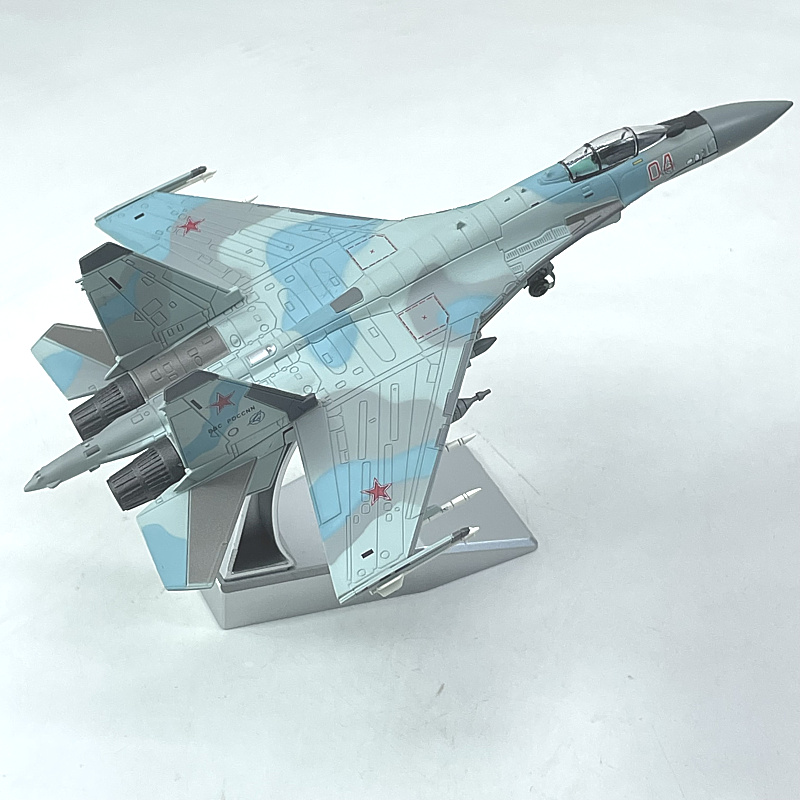 俄罗斯苏35侧位su-35战斗机仿真合金军事模型成品 天蓝色【图片 价格