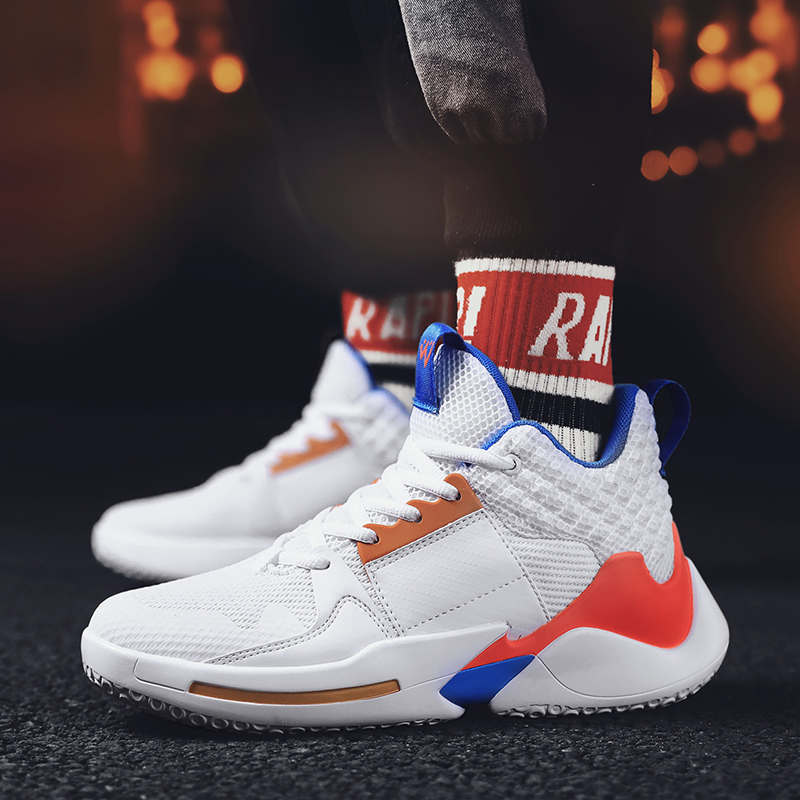 耐ke威少3代实战aj篮球鞋低帮男女学生球鞋雪花白灰全迷彩战靴 官网鞋