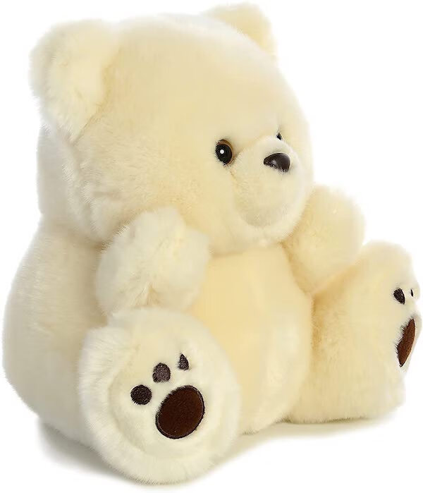 仿真动物小号北极熊公仔玩偶毛绒玩具圣质彦 预定四周左右到国内 高23