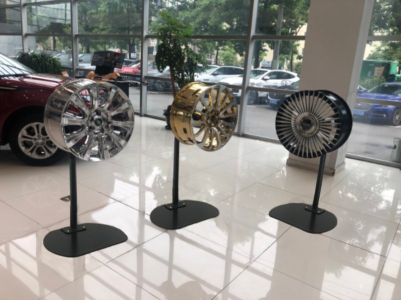 齐飞扬汽车轮毂旋转展示架汽车美容店拆装轮胎轮毂货架展架轮胎旋转