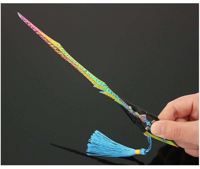 吞噬星空血影战刀 周边罗峰飞刀冰山骑士剑幻魔卡特兰念力器金属模型