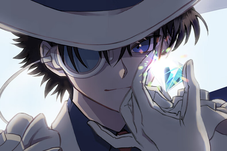 怪盗基德二次元相框海报名侦探动漫挂画黑羽快斗壁画柯南 13款 6个16