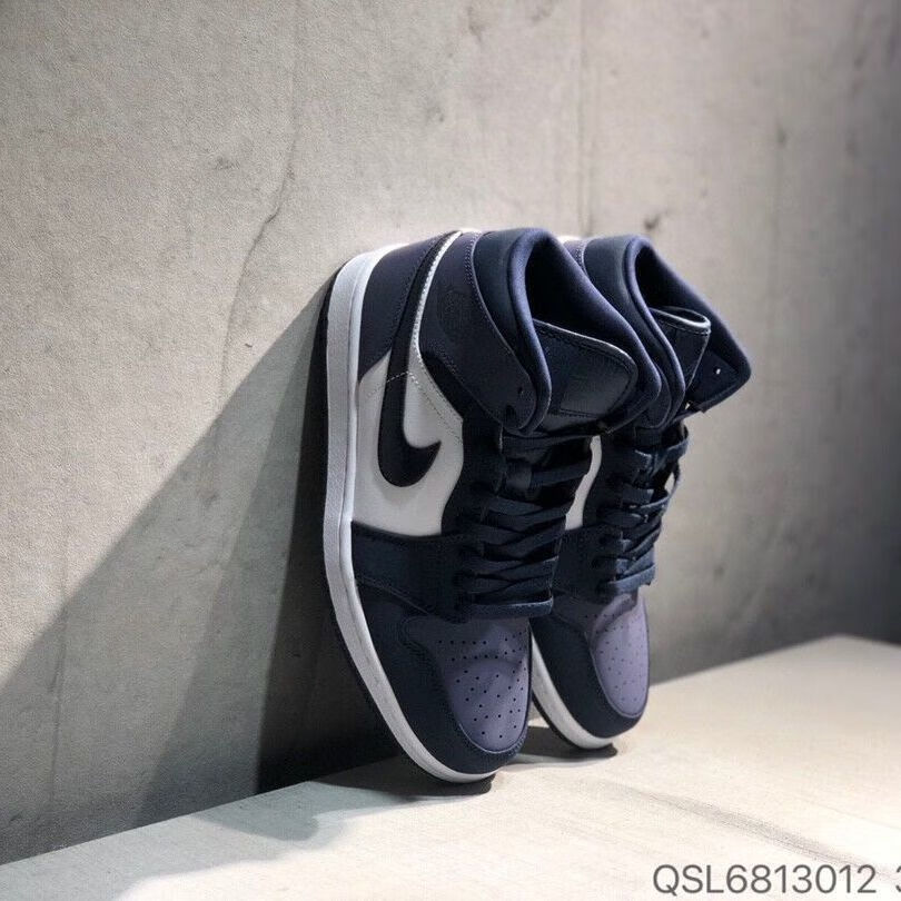 air mid aj1 桑德紫 磨砂皮男女鞋高帮篮球鞋554725-445 黑紫脚趾 41