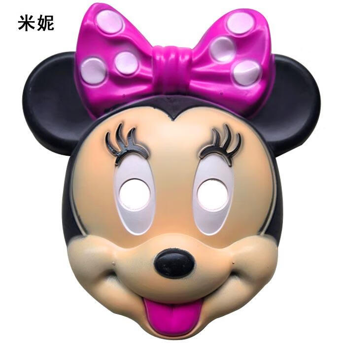 木珠缘 儿童小猪佩奇面具米奇皮卡丘熊大小黄人猪猪侠哪吒卡通头套 猪