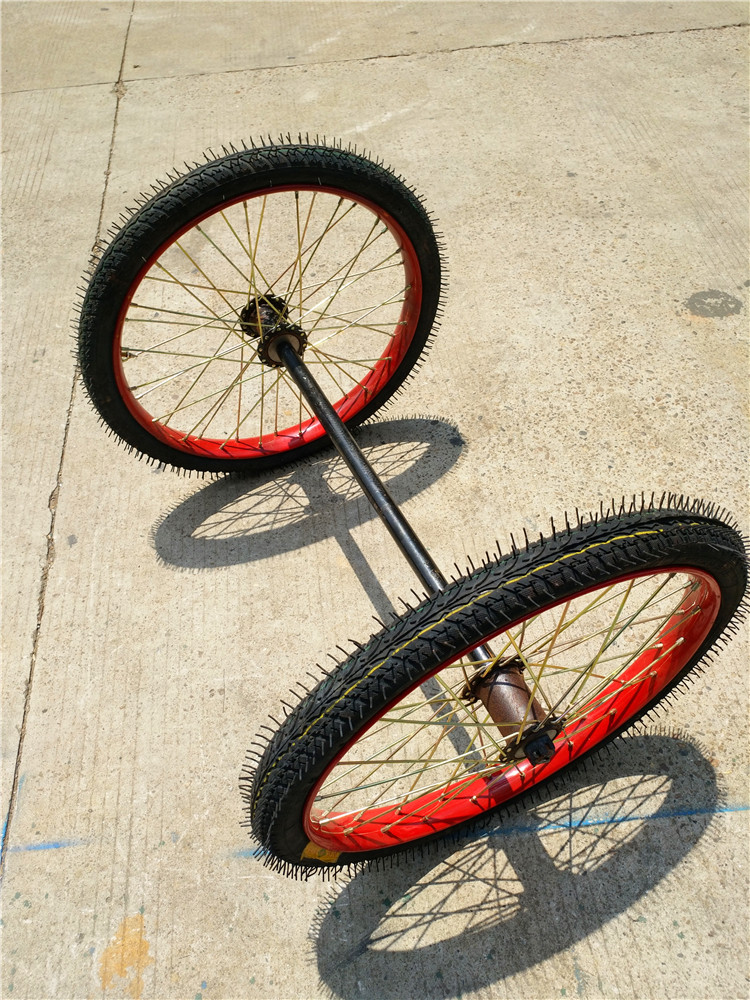 安迅用26寸灰斗车充气轮工地车手推车力车架子车车轮轮胎轮子 一套