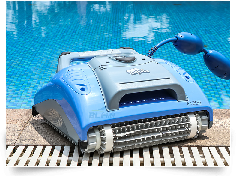 泳池净水系统游泳池吸污机小型自动水龟海豚m200池底水下清洁吸尘机器