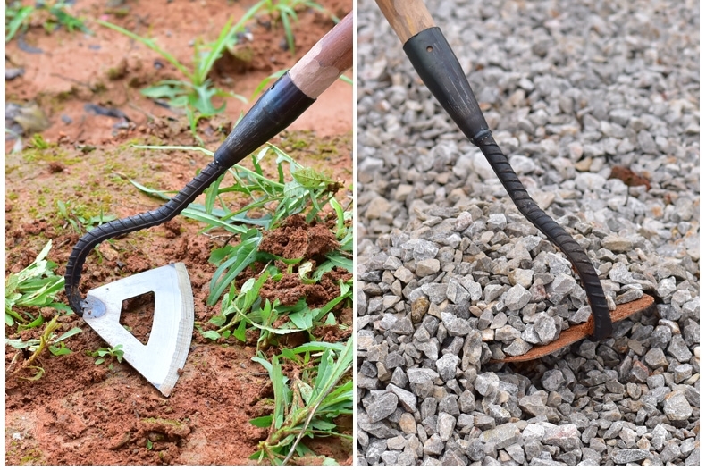 清明除草工具菜地松土种草锄草锄根神器种地农具刨地锄头户外 9公分库