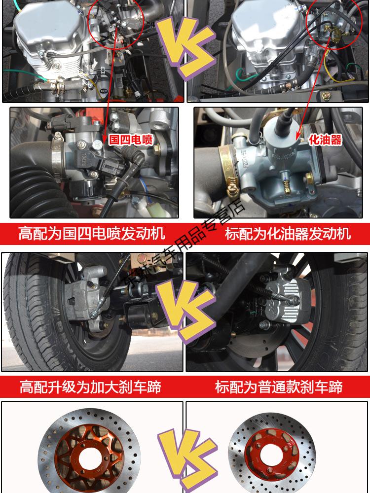 全封閉新款通用水冷摩托車載客家用國四電噴汽油代步三輪車可上牌豪華