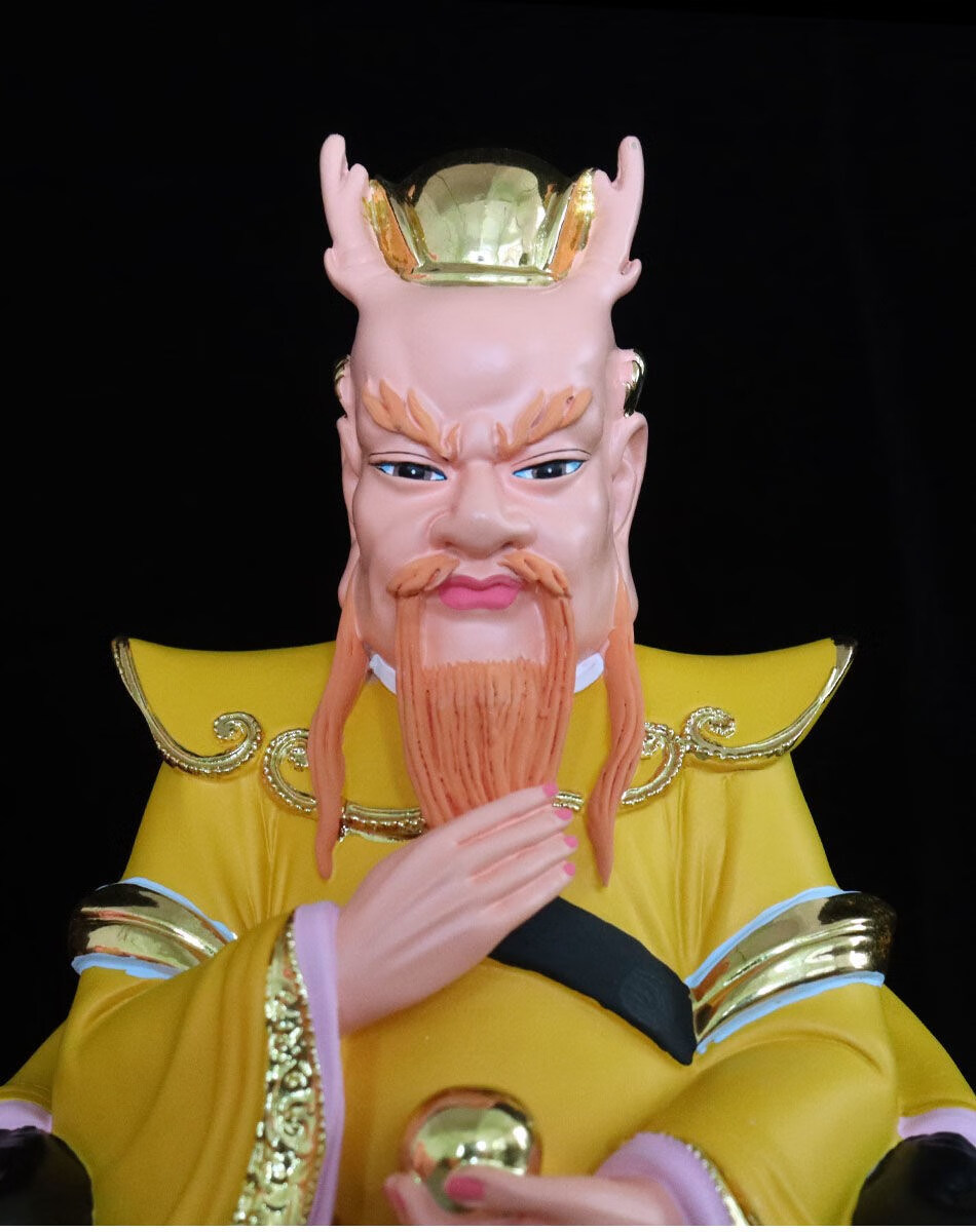 高端定制树脂四海龙王南海龙王爷神像居家用供奉客厅玄关佛像饰品摆件