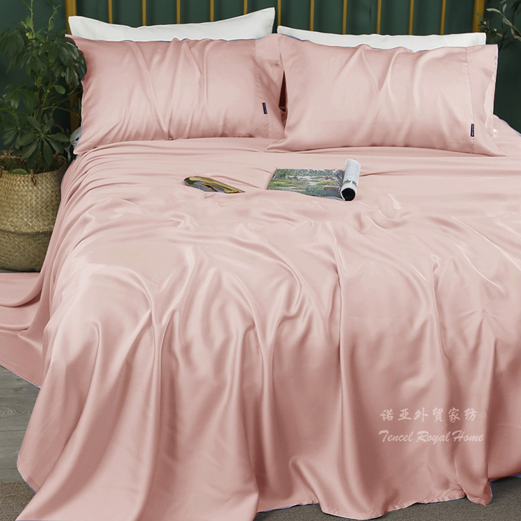 【优选好物】夏季桑蚕丝床单爽滑80支莱赛尔双面天丝tencel 贡缎床单