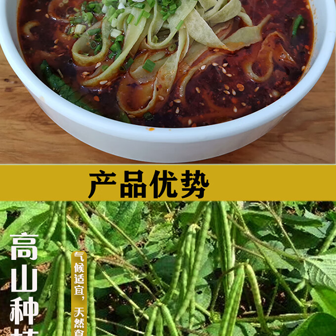 黔江绿豆粉 龚滩食用酉阳秀山铜仁黔江方便速食锅巴粉细丝 2斤细丝 2