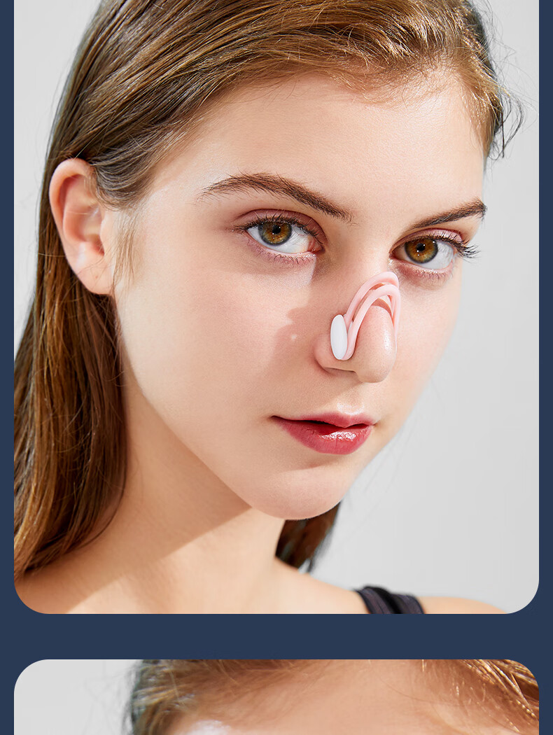 李宁游泳鼻夹防呛水专业防滑鼻塞耳塞不掉儿童鼻夹子泳具装备 【套装