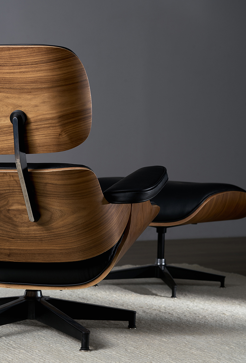 coconordic lounge chair 大师系列伊姆斯躺椅 pu皮颜色,浅胡桃木