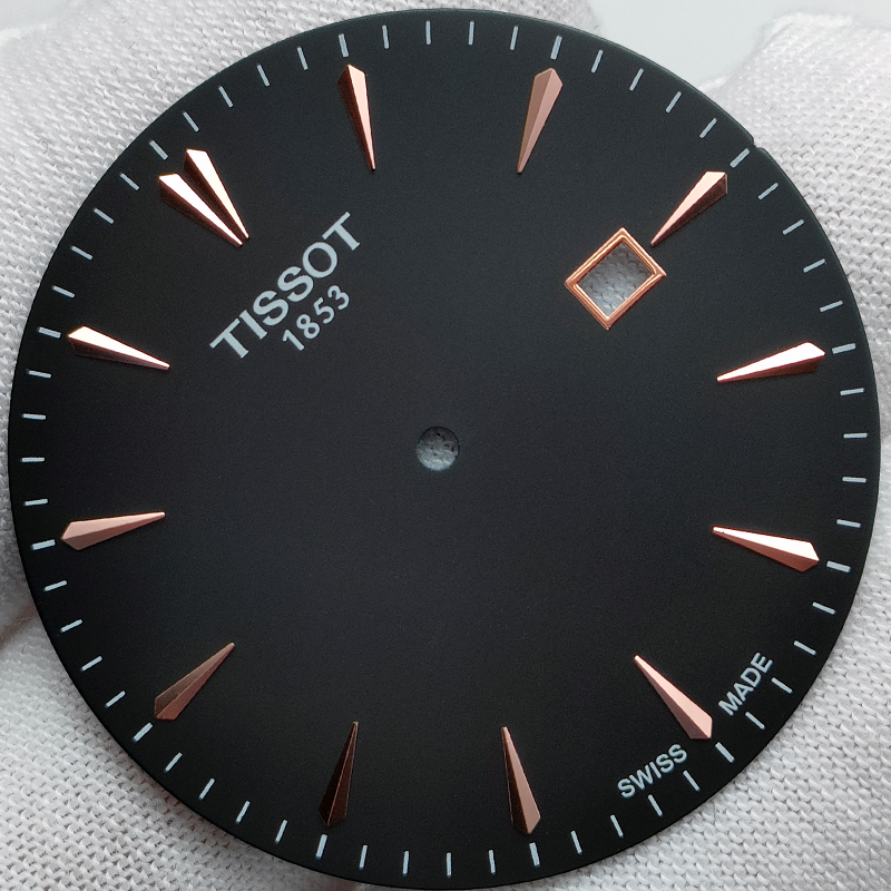 适配原装天梭字面1853刻度盘t063617a表盘t063610a手表配件男 下单前