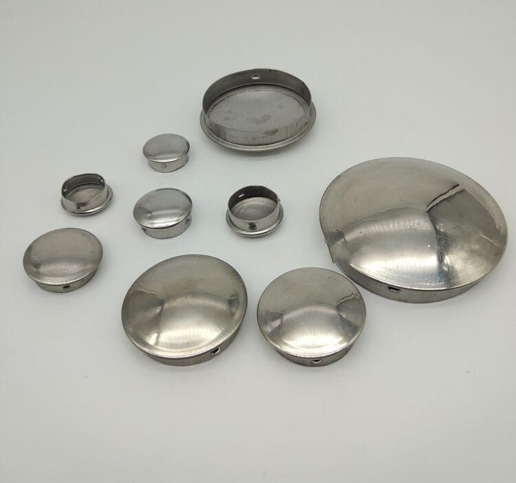 不锈钢304圆管堵头加厚快速封口盖管孔内塞塞子堵帽堵盖装饰孔盖外径