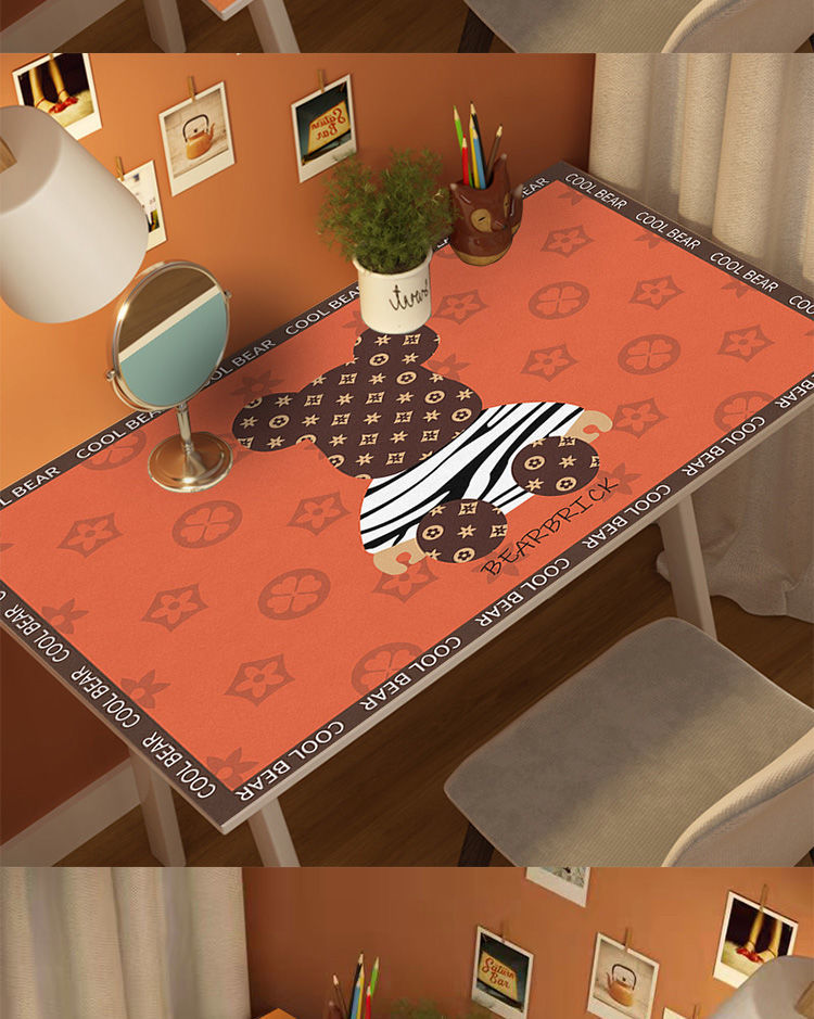 学习桌书桌垫加厚写字台桌面垫可擦洗办公桌桌布垫jc潮牌0640x60cm